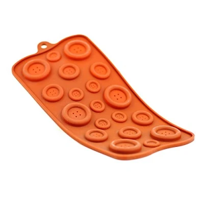 Imagen de Selecto Bake Molde de silicona para chocolate, marrón (botones)