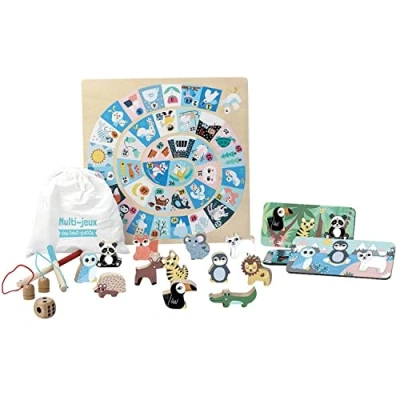 Imagen de VILAC Iceland Games for Toddlers Panda Juegos de Mesa, Multicolor, Grande (8566)