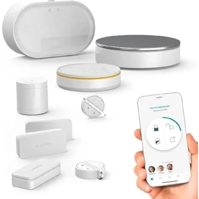Imagen de Somfy 1875259 Alarma de hogar Avanzada, Sistema con conexión inalámbrica, Protect, Compatible Alexa, Asistente Google y Tahoma, Blanco