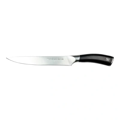 Imagen de Rockingham Forge Cuchillo Para Trinchar, 8 Pulgadas, Serie Equilibrium, Acero Inoxidable Alemán de Primera Calidad, Negro, RF 1507