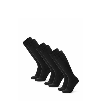 Imagen de DANISH ENDURANCE 1 o 3 Calcetines de Compresión Algodón Orgánico, Mujer y Hombre, Deporte, Recuperación, x Negro, 35 38