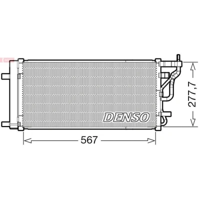 Imagen de DENSO DCN41024 Condensador con secador R 134 a HYUNDAI: i30 III Fastback