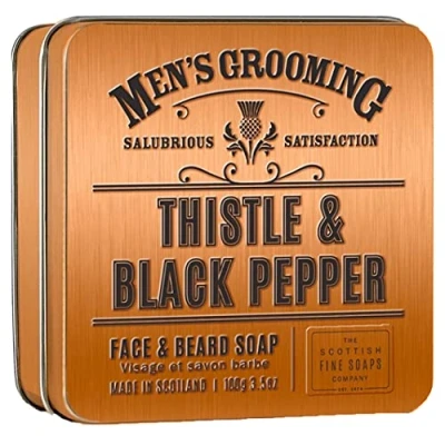Imagen de Scottish Fine Soaps Thistle &amp; Black Pepper Face and Beard Soap