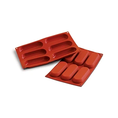 Imagen de Silikomart SF103 Silicona NR. 6 SAVOIARDI 127X47 H 17 MM Nylon Terracota + CAV. Clase, marrón