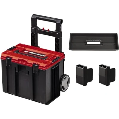 Imagen de Original Einhell Maletín del sistema E Case L (máx. 120 kg, conservación y transporte universal de accesorios herramientas, apilable, unible)