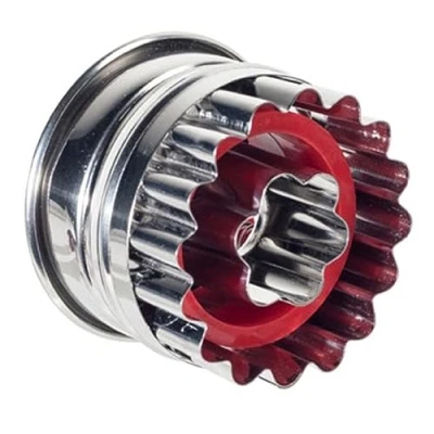 Imagen de Westmark Linzer Cortador de Galletas, Acero Inoxidable, Plata/Rojo, Talla Unica