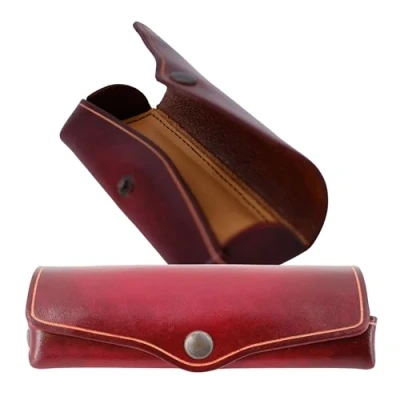 Imagen de MIKA Funda para Gafas Unisex, Rectangular, Equipaje de Mano (1 Unidad), Rojo, 15 x 6 3 cm, Rectangular