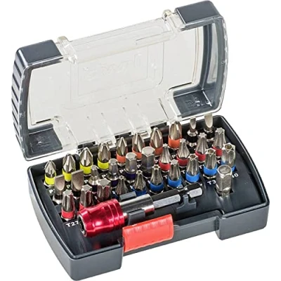 Imagen de KWB Power Bit Box caja de puntas (32 piezas, incluye puntas, portapuntas cambio rápido con imán en plástico estable)
