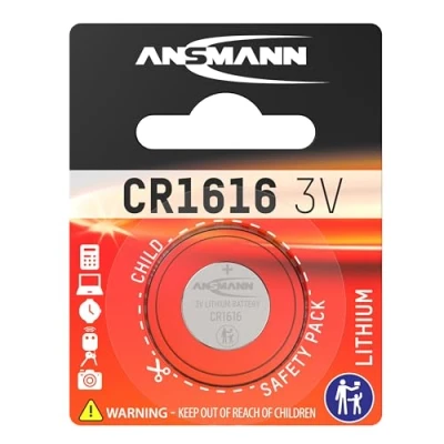 Imagen de Ansmann 5020132 CR 1616 Pilas de botón en blister, batería litio 3V