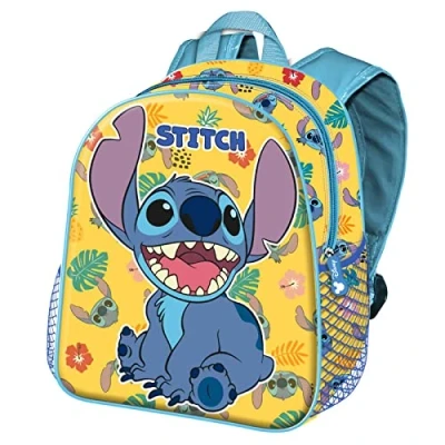 Imagen de Disney Lilo y Stitch Grumpy Mochila Basic, Amarillo, 31 x 39 cm, Capacidad 18.2 L