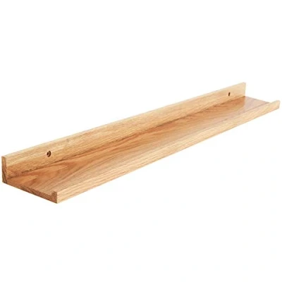 Imagen de IBUYKE 90cm Estanteria Pared, ​Estante Pared de Madera, Baldas Estantes flotantes Forma U montado en la para Dormitorio, Salón, Cocina, Oficina,Baño, RF GB545