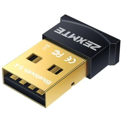 Imagen de ZEXMTE Bluetooth Adapter CSR 4.0 USB Dongle Receptor Adaptador inalámbrico de Transferencia para PC portátil Windows 10/8/7 / Vista/XP, Ratón y Teclado, Auriculares