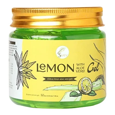 Imagen de SVATV Gel De Limón Y Aloe Vera Reduce El Enrojecimiento La Piel Las Manchas Oscuras Sin Parabenos Ni Sulfatos 200g