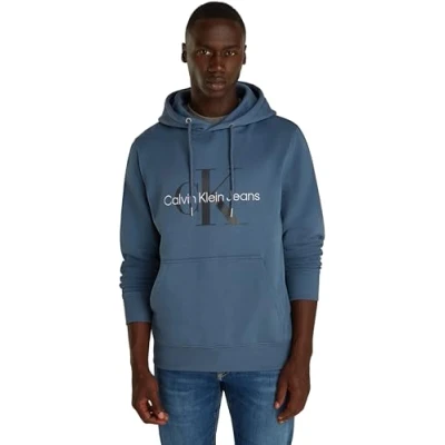 Imagen de Calvin Klein Jeans SEASONAL MONOLOGO REGULAR HOODIE Sudaderas con Capucha Hombre, Azul (Blue Coast), XXS