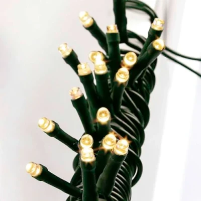 Imagen de Hellum LED mini cadena de luz interior, 5,1m longitud la 35 clásico blanco cálido con enchufe, árbol navidad 577563