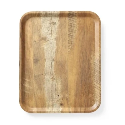 Imagen de HENDI Bandeja de servicio melamina con diseño Madera 330x430 mm