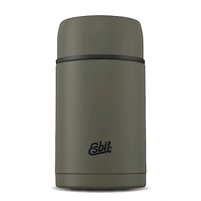 Imagen de Esbit Depósito térmico clásico para alimentos Recipiente de 1000 ml en verde oliva acero inoxidable fríos y calientes