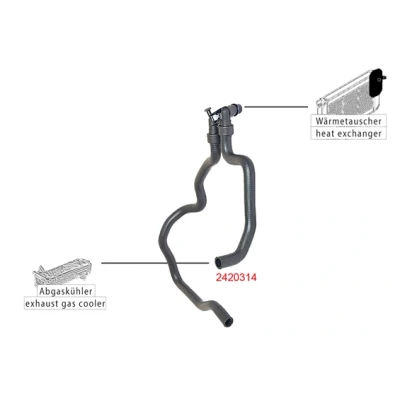 Imagen de METZGER 2420314 Manguitos de Radiador EPDM (Ethylen Propylen Dien Caucho) CITROËN: Berlingo / First I, Xsara Hatchback