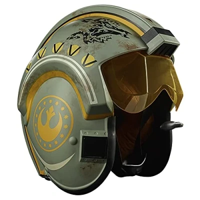 Imagen de Star Wars The Black Series Trapper Wolf Casco electrónico Mandalorian Artículo para juego de rol Tamaño real Luces y sonidos