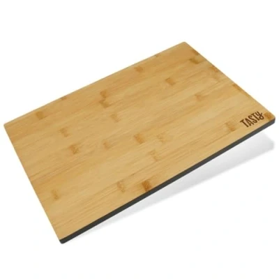 Imagen de Tasty tabla de cortar bambú, madera, bambú robusto para picar y cocinar alimentos, embutidos, aperitivos, sándwich, pan, 35,5 x 25 1,2 cm,