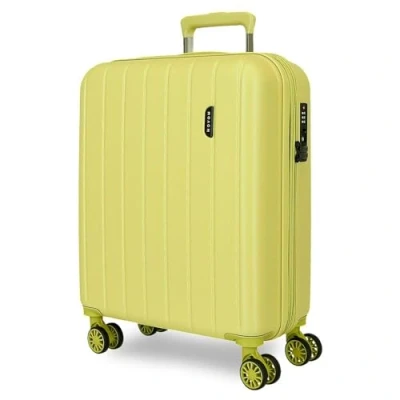 Imagen de Movom Wood Maleta de Cabina Verde 40x55x20 cms Rígida ABS Cierre TSA 37L 2,82 kgs 4 Ruedas Dobles Equipaje Mano