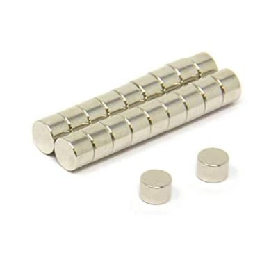 Imagen de Magnet Expert Imanes circulares para manualidades (neodimio resistente, 6 x 4 mm, 1,2 kg, 25 unidades)