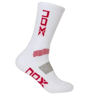 Imagen de NOX Pack calcetines técnicos MEDIA CAÑA blanco/rojo