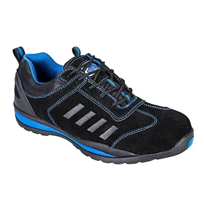 Imagen de Portwest Steelite Lusum Zapato de entrenamiento seguridad para el trabajo S1P HRO Azul 10.5 UK