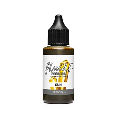 Imagen de Octopus Fluids resin Ink SUN, Tinta de Alcohol para colorear resina epoxi y UV, Art, colours 30 ml, amarillo