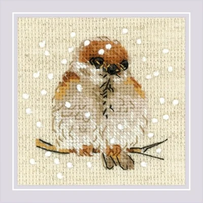 Imagen de Riolis  1680 el Gorrión Cruz, algodón, Multicolor, 10 x 0, 1 cm
