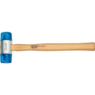 Imagen de HAZET martillo de plástico 1951 40 brazo antirretorno resistente a los golpes acetato celulosa cabeza mm diámetro estilo robusto fresno
