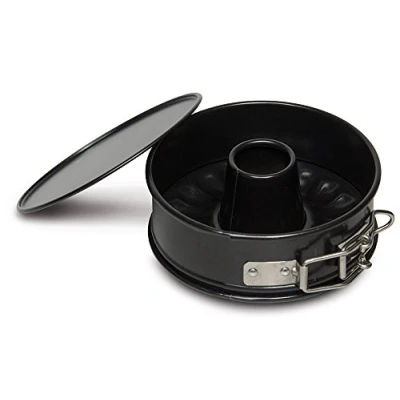 Imagen de Guardini, Gardenia, Molde para Tarta Desmontable con Doble Fondo, 12 cm. Material: Acero Revestimiento Antiadherente, Color Negro.