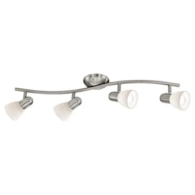 Imagen de Eglo 88474 interior Apto para uso en E14 Surfaced lighting spot 160W Níquel Punto de iluminación luz (Níquel, spot, Vidrio, Acero, IP20, Blanco, I)