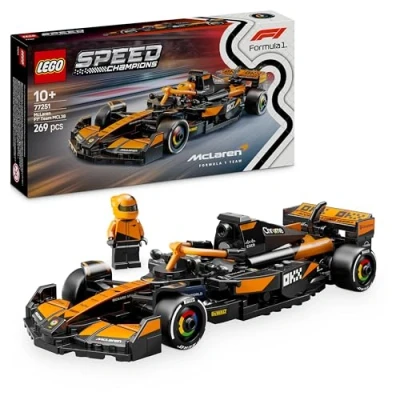 Imagen de LEGO Speed Champions Coche de Carreras McLaren F1 Team MCL38 Vehículo Fórmula 1 Juguete, Maqueta Construcción con Minifigura Piloto, Regalo para Niños y Niñas 10 Años o Más 77251