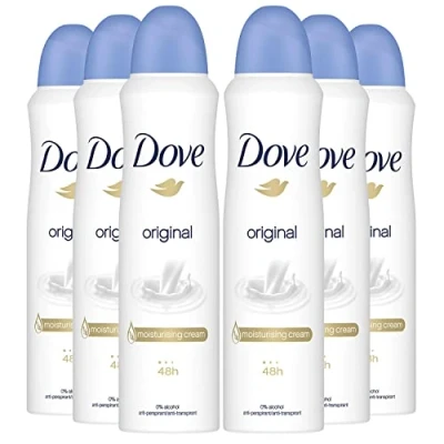 Imagen de Dove Desodorante en spray original, 6 unidades (6 x 150 ml)
