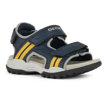 Imagen de Geox J Borealis Boy A, Sandalia, Azul Marino Ochreyellow, 29 EU