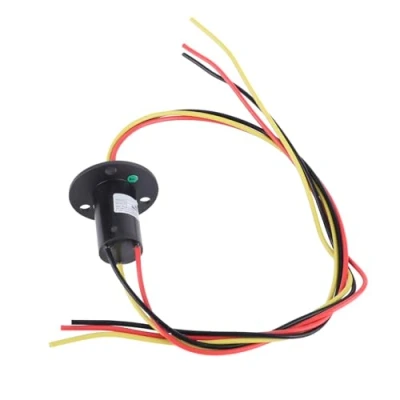 Imagen de anillo colectora de 3 hilos, colector cables para generador potencia turbina viento, 250 RPM 15 A 0 600 V