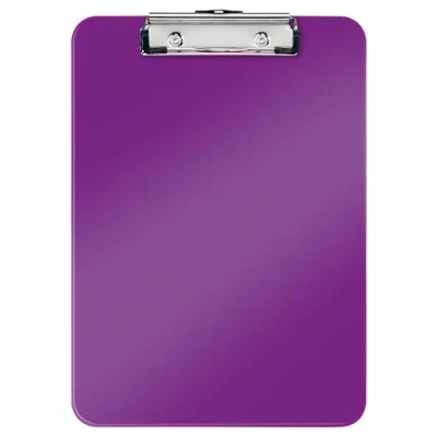 Imagen de LEITZ 39710062 Capeta MINICLIP WOW con pinza DIN A4 metálica color violeta metalizado
