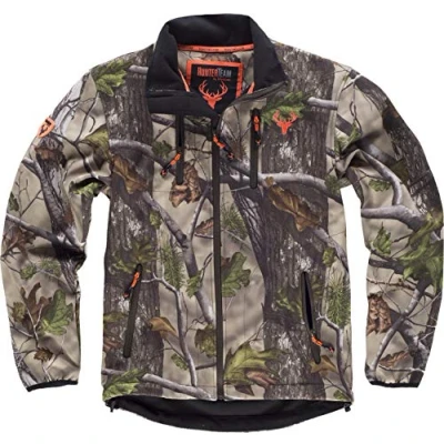Imagen de Work Team Cazadora workshell con estampado, 2 bolsillos laterales y en pecho. HOMBRE Camuflaje Bosque Verde M
