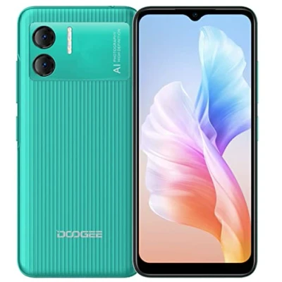 Imagen de DOOGEE Android 12 Smartphone Libre X98 Pro, 6.52&#039;&#039; HD+ Screen Teléfono Móvil, Helio G25 Octa Core 4GB+64GB(SD Externa 1TB), 4200mAh Batería, 12MP Dual Cámara, SIM, GPS Desbloqueo Facial Verde