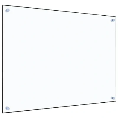 Imagen de vidaXL Protector contra Salpicaduras Cocina Vidrio Templado 80x60cm Protección Herramientas Accesorios Grasa al Cocinar Fiable Práctico