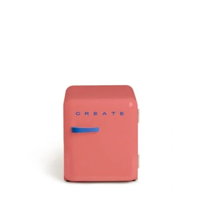 Imagen de CREATE / RETRO FRIDGE 50 COBALTO/Frigorífico terracota maneta azul cobalto 85W, minibar, un estante, diseño retro, cm, dos repisas, capacidad de 48L, bajo consumo, 50x44x49,8 cm