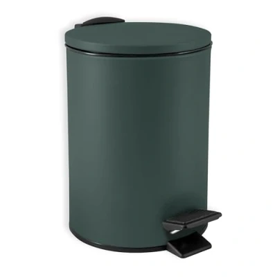 Imagen de Spirella SP2653 Adelar Basura (3 L, Acero Inoxidable, con Descenso automático y Cubo Interior para baño, Color Verde Oscuro, Plástico