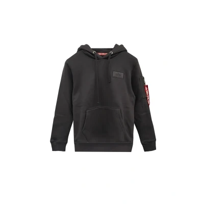 Imagen de Alpha Industries BACK Print Jersey con capucha, Hombre, Talla: Small, Vintage grey