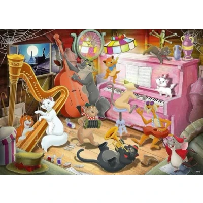 Imagen de Ravensburger Puzzle Disney Los Aristogatos, Rompecabezas para Adultos, Regalo Niños de 14+ Años, Juego Educativo y Estimulante, 1000 Piezas, 70x50 cm