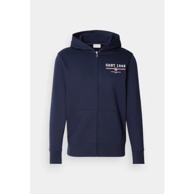 Imagen de GANT Sudadera con cremallera, Hombre, Talla: 5XL, Evening blue