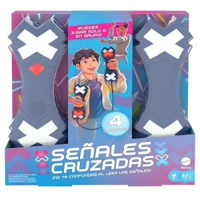 Imagen de Mattel Games Señales Cruzadas. Juego electrónico de Reflejos para niños y niñas +8 años (Mattel HCF43)