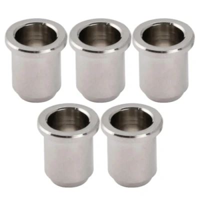 Imagen de Musiclily Pro 14 mm Latón Férulas Casquillo Cuerda Bajo String Ferrules para Jazz Bass/Precision Bass, Níquel (Set de 5)