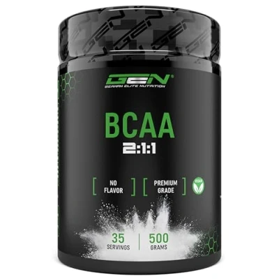 Imagen de BCAA 2:1:1 en Polvo 500 g Sabor: sin sabor (neutro) De fermentación vegetal Leucina, Isoleucina, Valina Aminoácido esencial puro aditivos Vegano