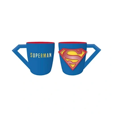Imagen de Taza DC Comics superman desayuno 3D cerámica 400 ml te café Licencia oficial